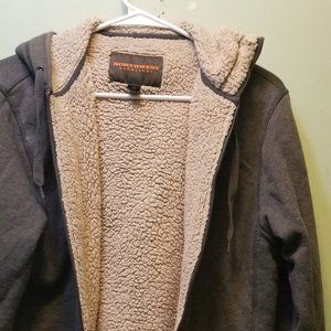 Gray Sherpa lined jacket